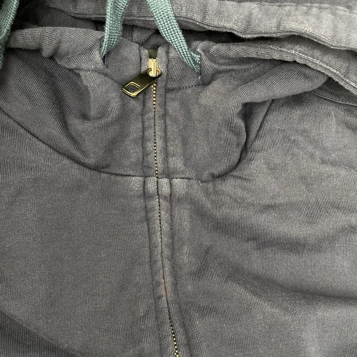 DOLCE&GABBANA Navy Cotton Zip-up Hoodie Size 44