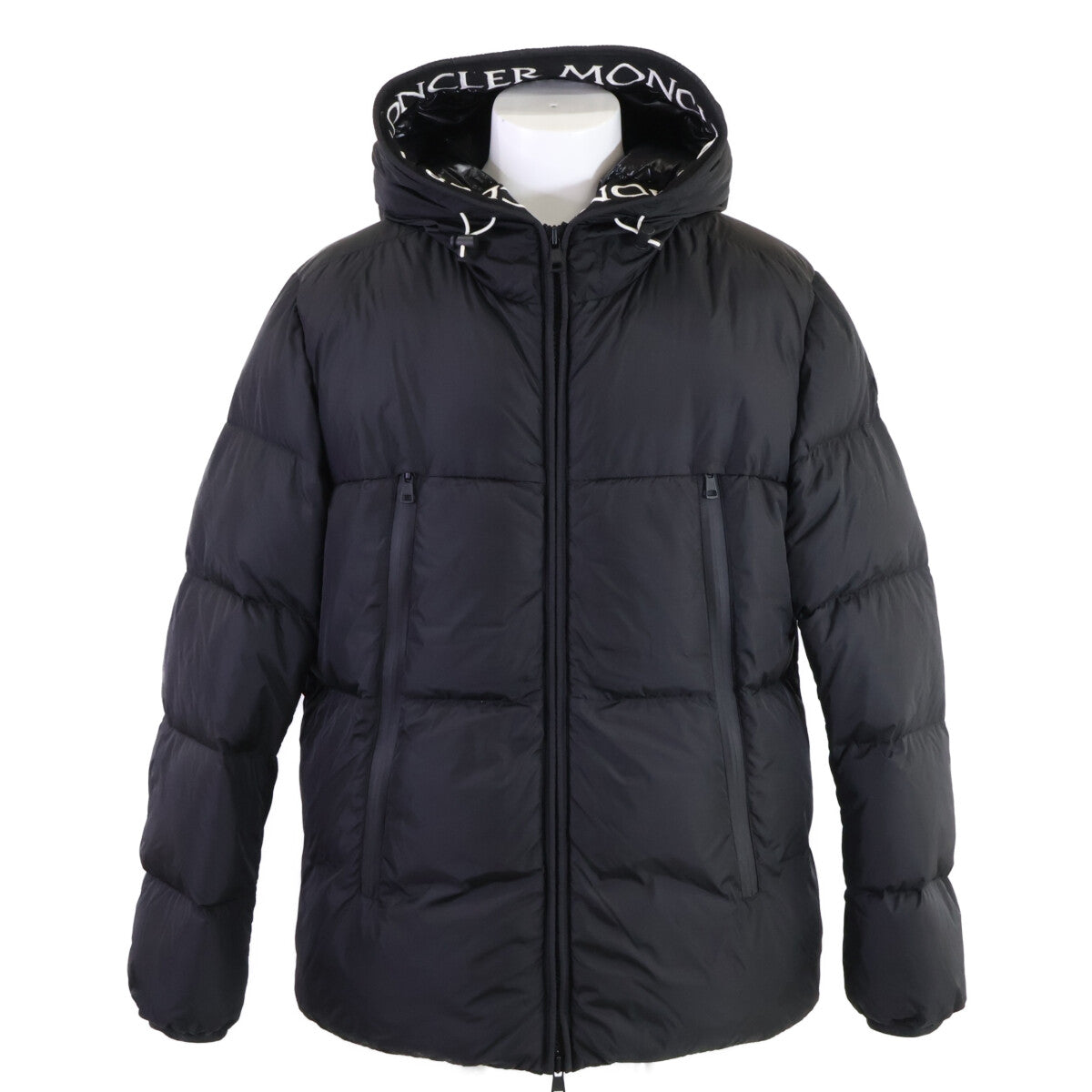 MONCLER Montclar Logo Grosgrain Tape Down Jacket Size 6