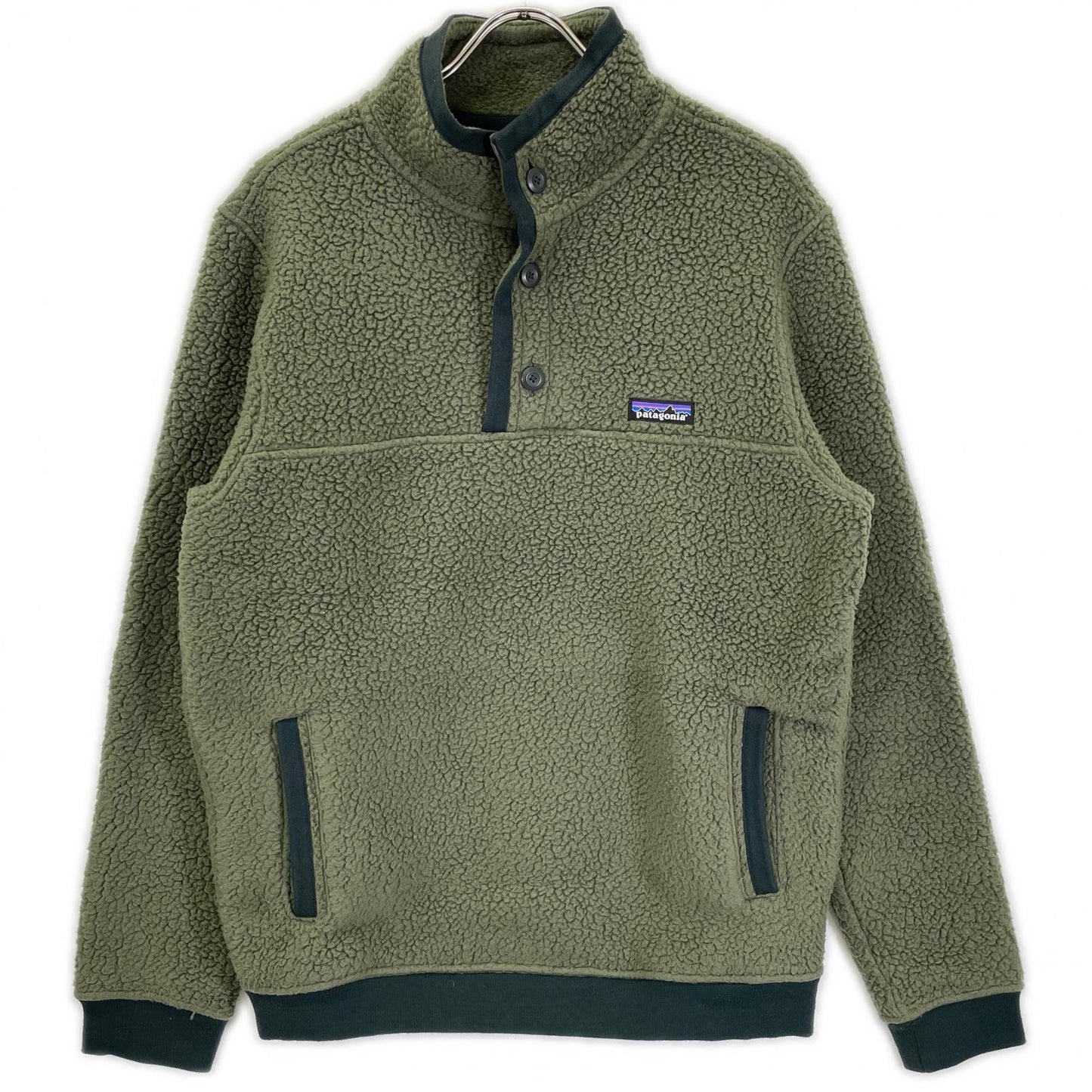 Patagonia 16AW Moss Green Shearling Fleece Pullover Size M