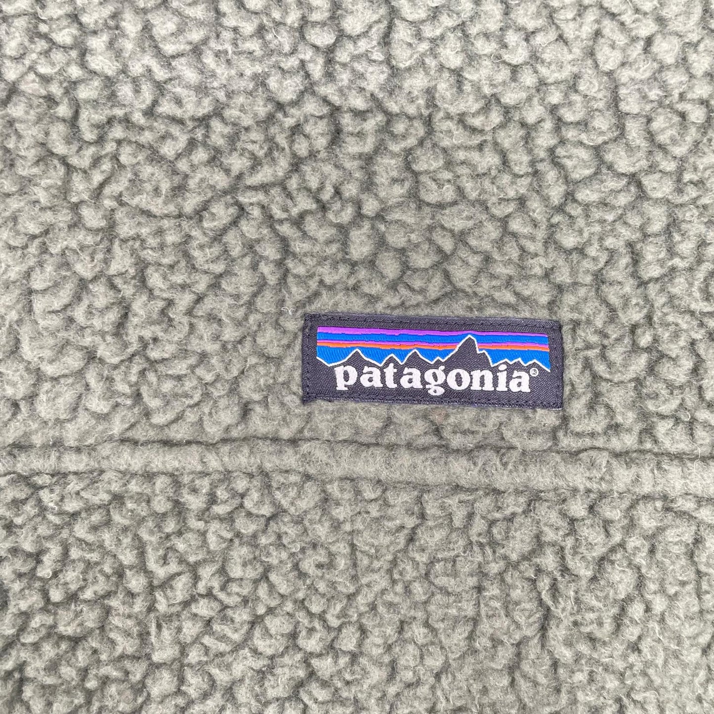 Patagonia 16AW Moss Green Shearling Fleece Pullover Size M