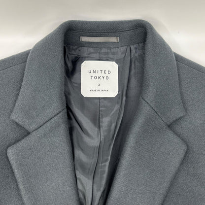 UNITED TOKYO Water Repellent Super 140S Chester Coat Size 3