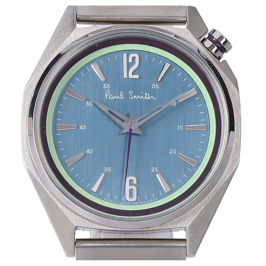 PaulSmith BT4-117-93 Octagon Quartz Watch Silver/Green