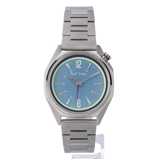 PaulSmith BT4-117-93 Octagon Quartz Watch Silver/Green