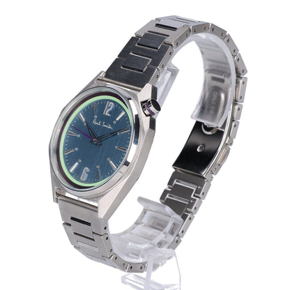 PaulSmith BT4-117-93 Octagon Quartz Watch Silver/Green