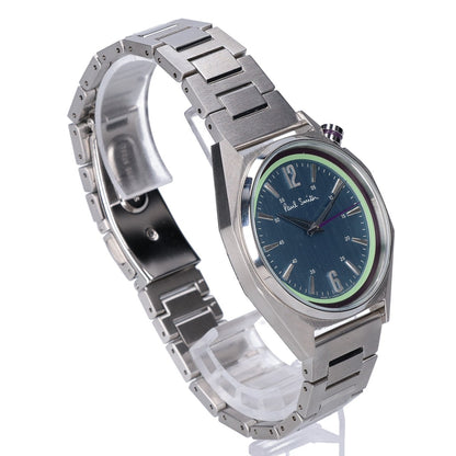 PaulSmith BT4-117-93 Octagon Quartz Watch Silver/Green
