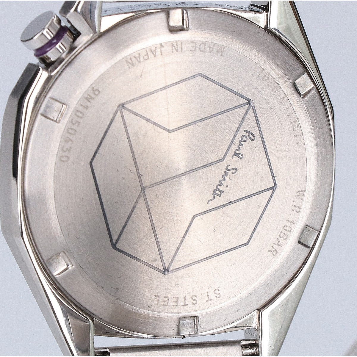 PaulSmith BT4-117-93 Octagon Quartz Watch Silver/Green