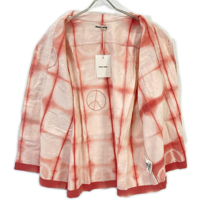 story mfg. 26SS Pink Greetings Peace Clamp Shirt Size L