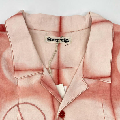 story mfg. 26SS Pink Greetings Peace Clamp Shirt Size L