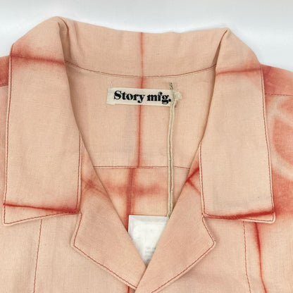 story mfg. 26SS Pink Greetings Peace Clamp Shirt Size M