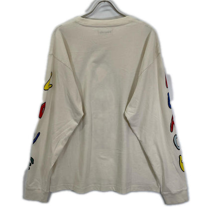 story mfg. 26SS Ivory GRATEFUL Long Sleeve T-Shirt Size L