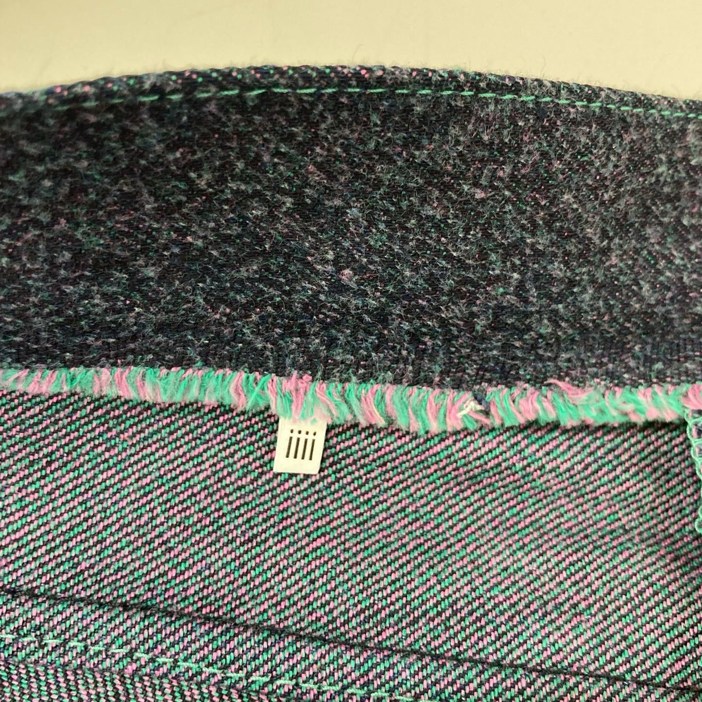 kiivu 12.5oz Rainbow Denim Straight Trousers Size L