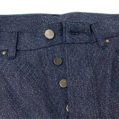 kiivu DENIM CURVY LEG TROUSER 12.5oz Rainbow Denim Size M