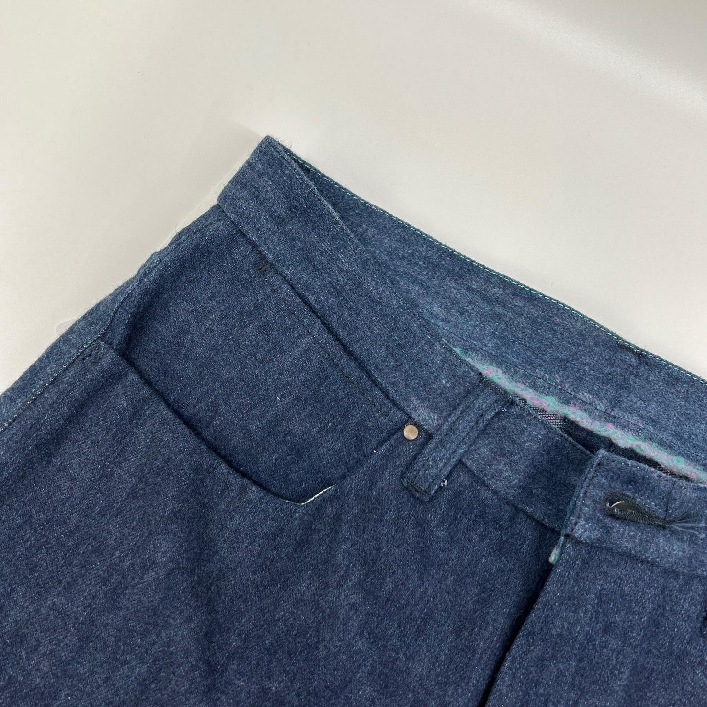 kiivu DENIM STRAIGHT TROUSER 12.5oz Rainbow Denim Size L