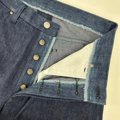 kiivu DENIM STRAIGHT TROUSER 12.5oz Rainbow Denim Size L