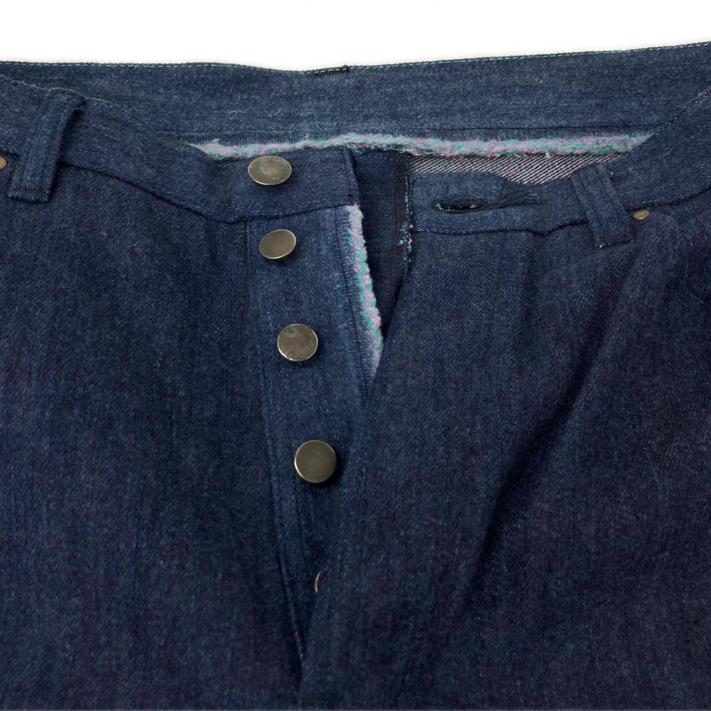 kiivu DENIM STRAIGHT TROUSER 12.5oz Rainbow Denim Size XL