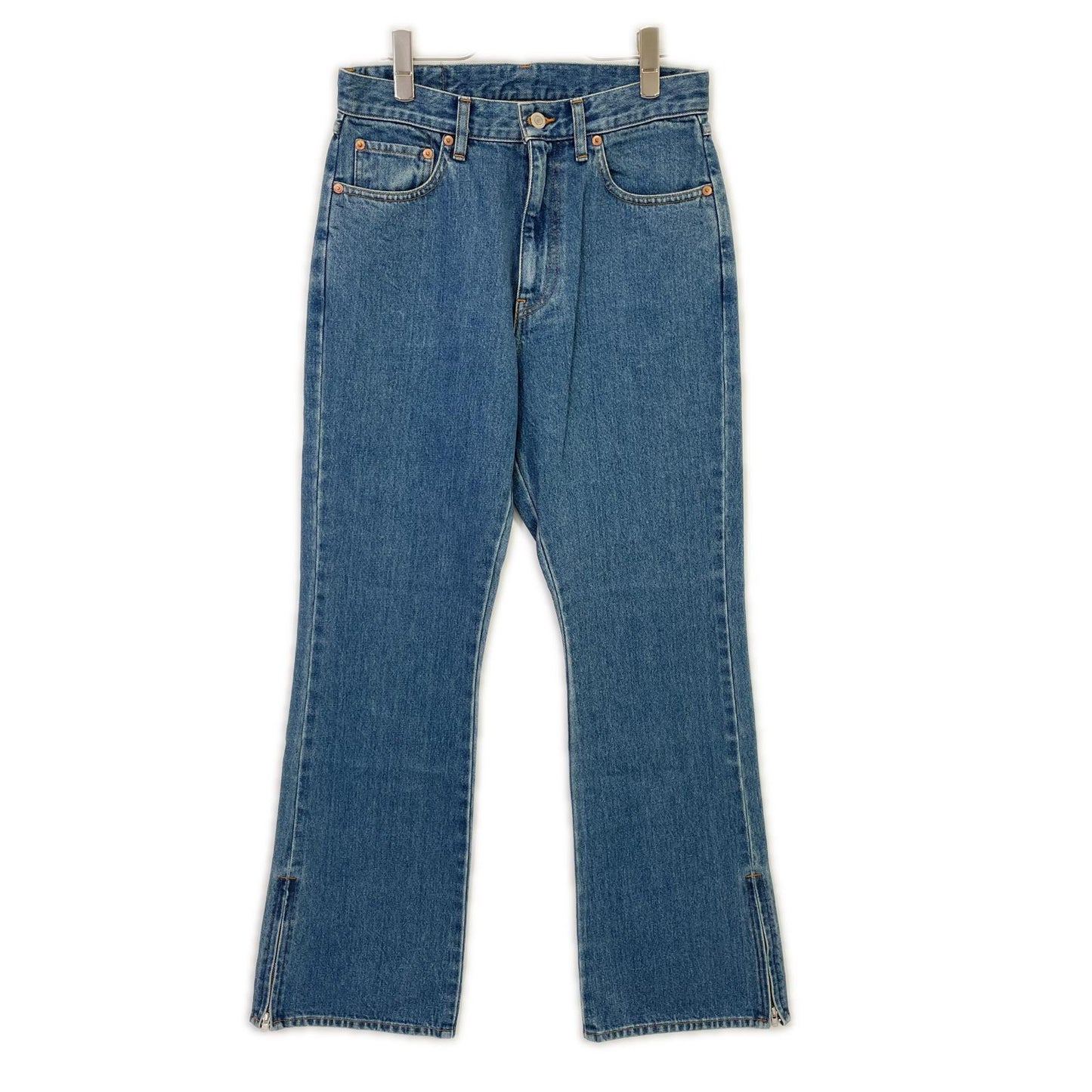 RICE NINE TEN Indigo Boot Cut Side Zip Jeans Blue Size 1