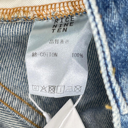 RICE NINE TEN Indigo Boot Cut Side Zip Jeans Blue Size 1