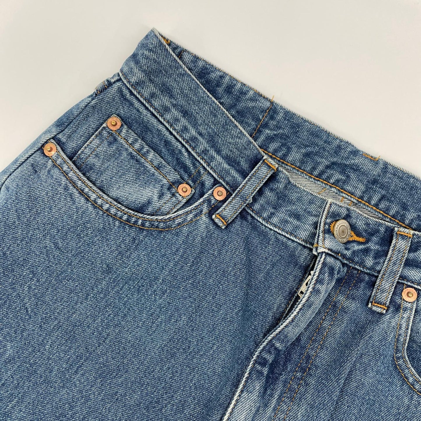 RICE NINE TEN Indigo Boot Cut Side Zip Jeans Blue Size 1