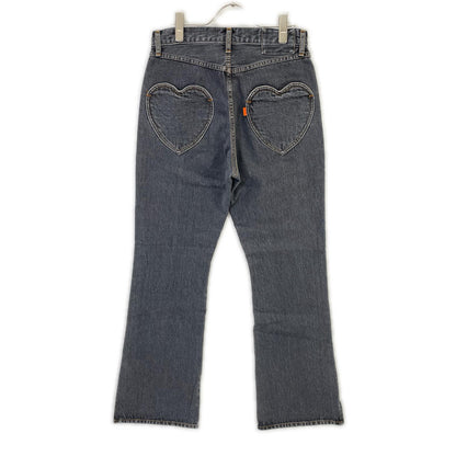 RICE NINE TEN Black Boot Cut Side Zip Jeans Size 1