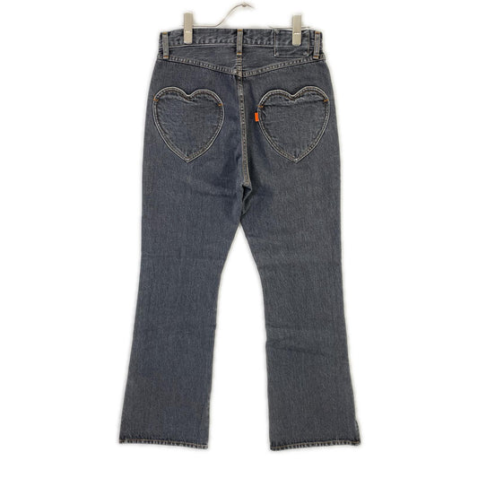 RICE NINE TEN Black Boot Cut Side Zip Jeans Size 1
