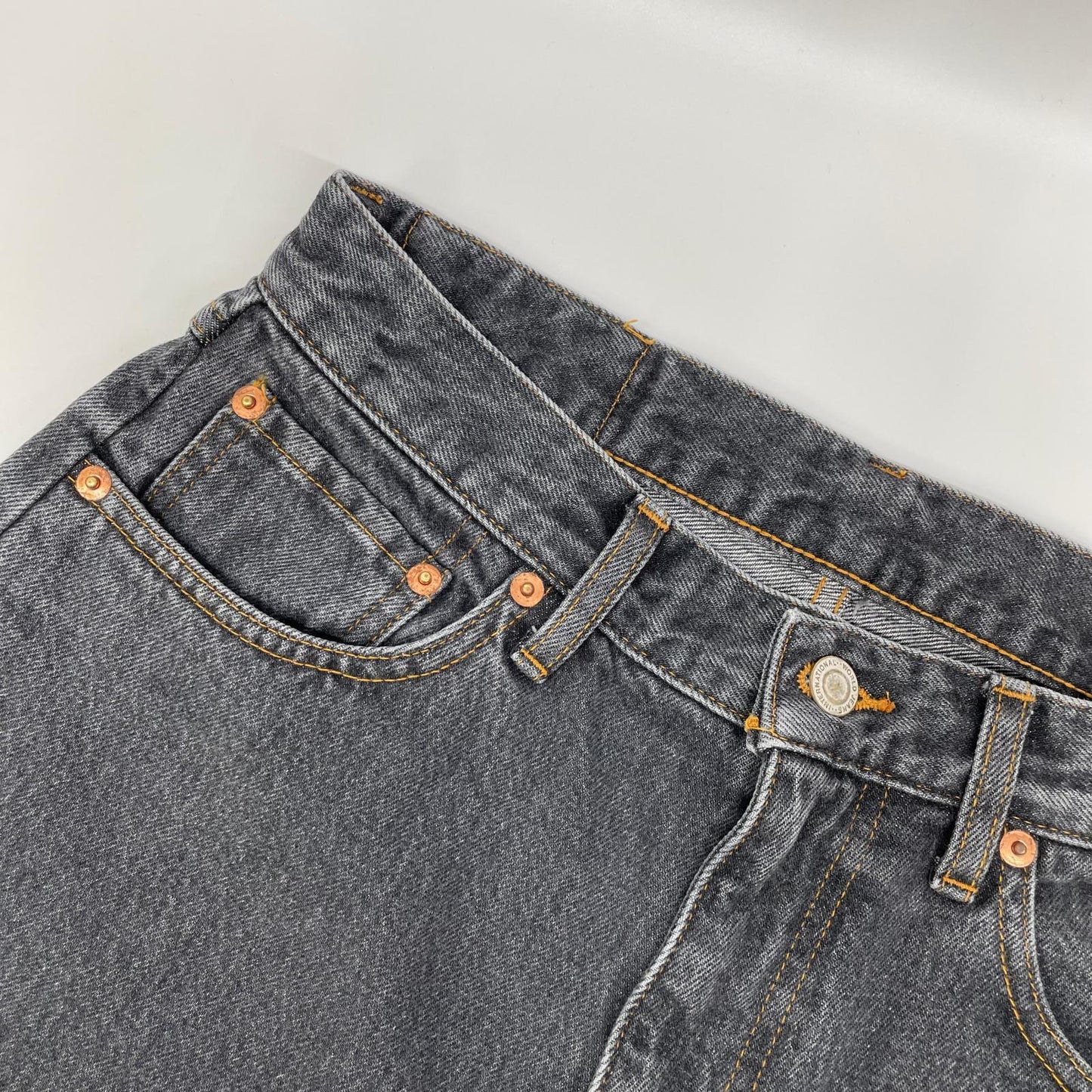 RICE NINE TEN Black Boot Cut Side Zip Jeans Size 1