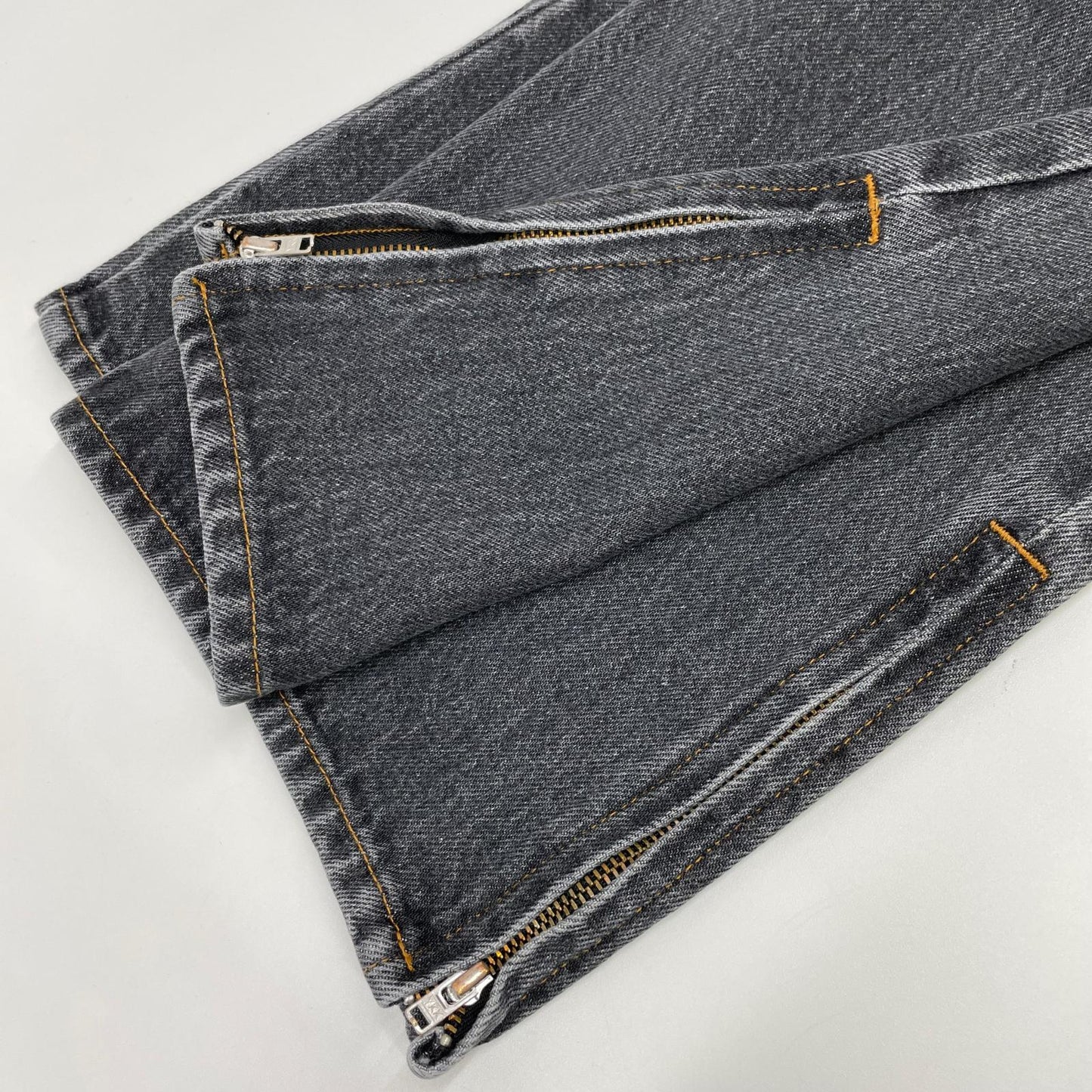 RICE NINE TEN Black Boot Cut Side Zip Jeans Size 1