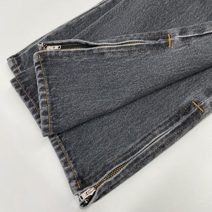 RICE NINE TEN Black Boot Cut Side Zip Jeans Size 1