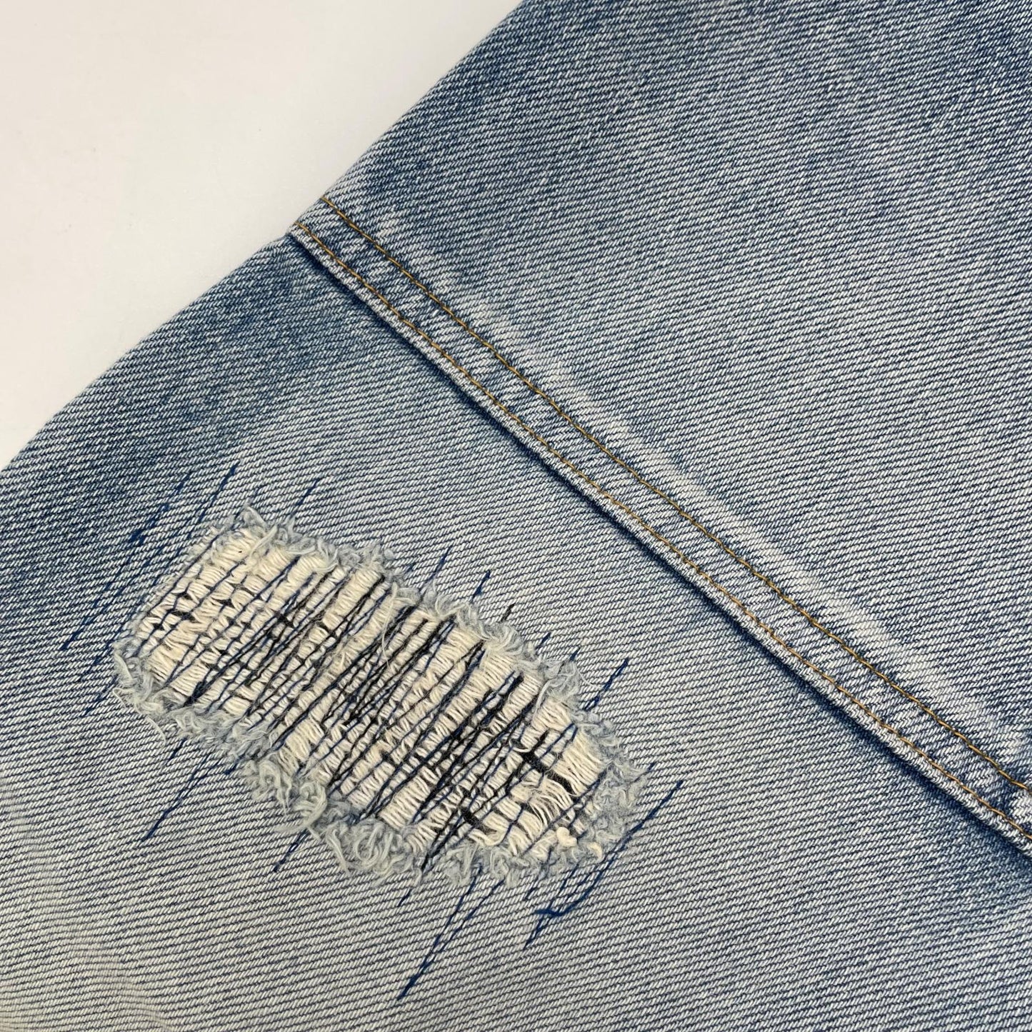 RICE NINE TEN Indigo Cropped Baggy Painter Pants Size 2