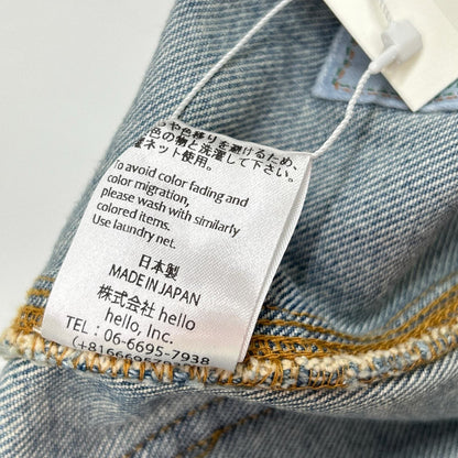 RICE NINE TEN Indigo Cropped Baggy Painter Pants Blue Size 2