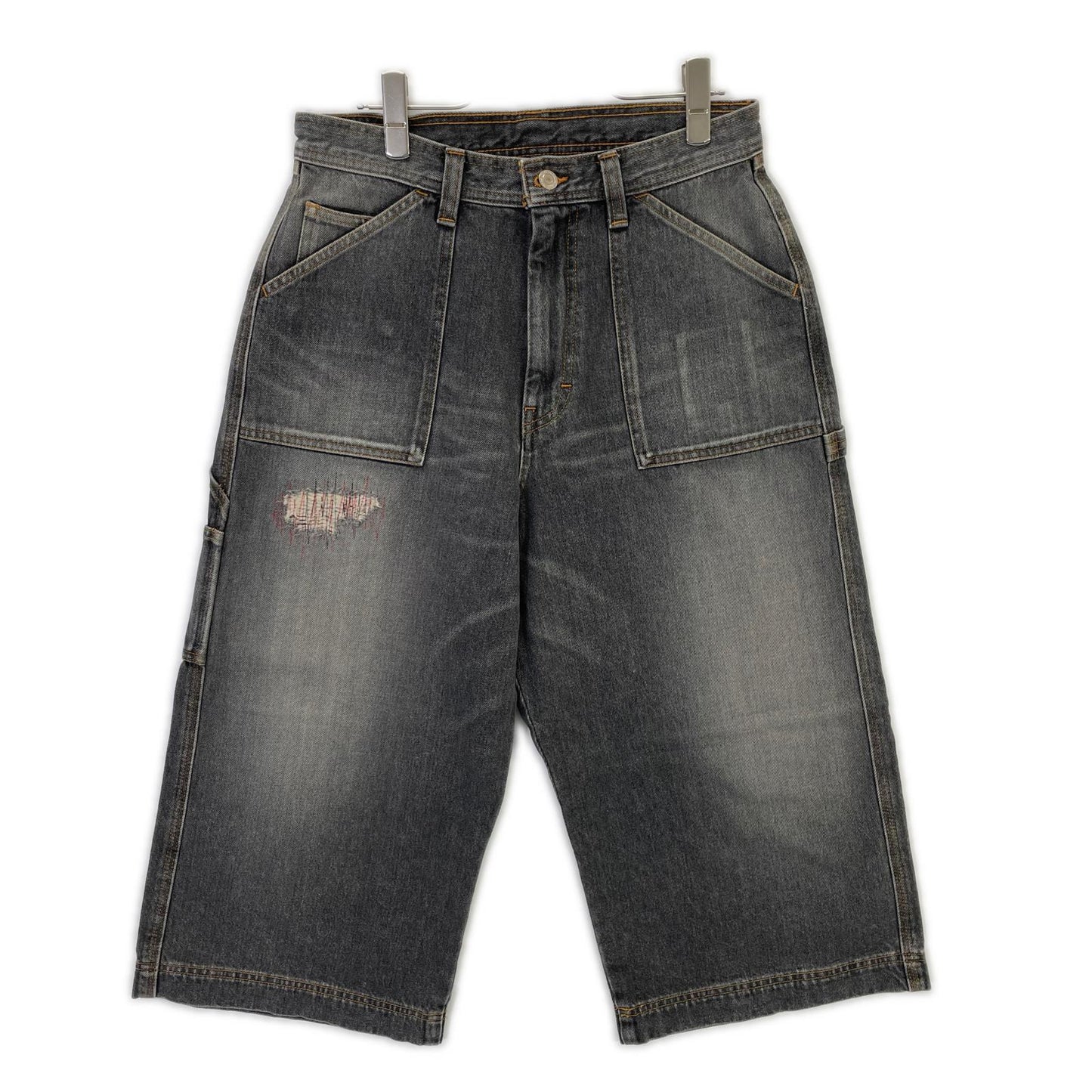 RICE NINE TEN Black Cropped Baggy Painter Pants Size 1