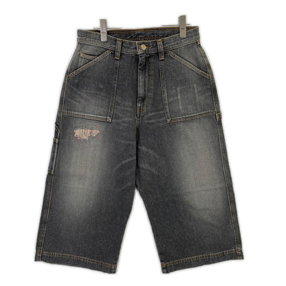 RICE NINE TEN Black Cropped Baggy Painter Pants Size 1