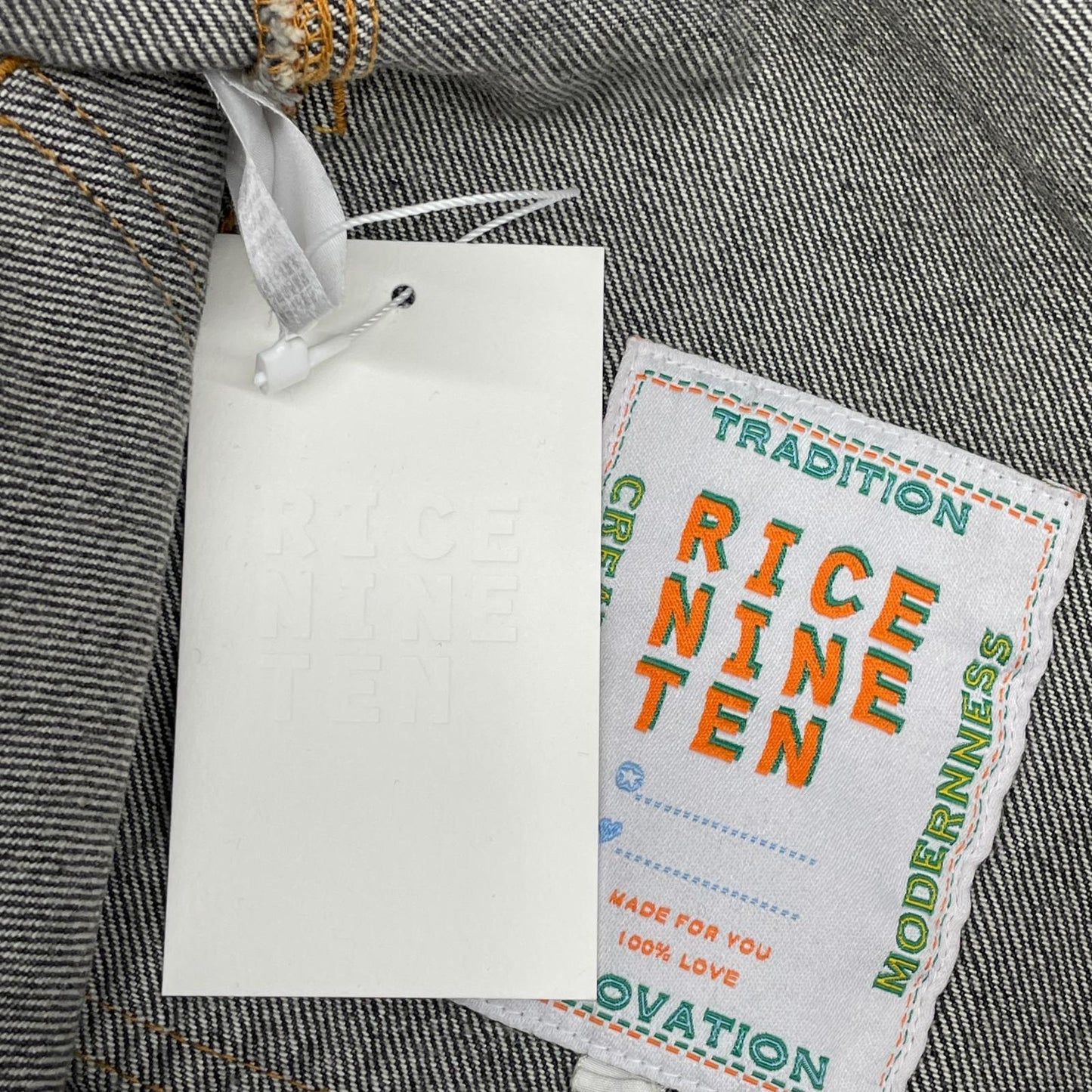 RICE NINE TEN Black Cropped Baggy Painter Pants Size 1