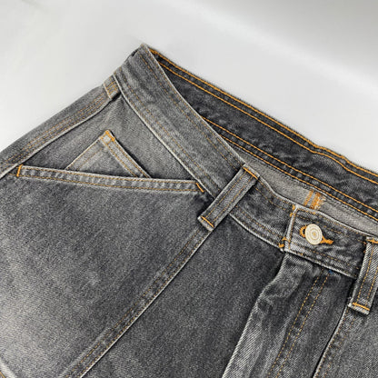 RICE NINE TEN Black Cropped Baggy Painter Pants Size 1