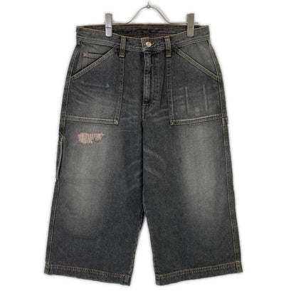 RICE NINE TEN Black Cropped Baggy Painter Pants Size 2