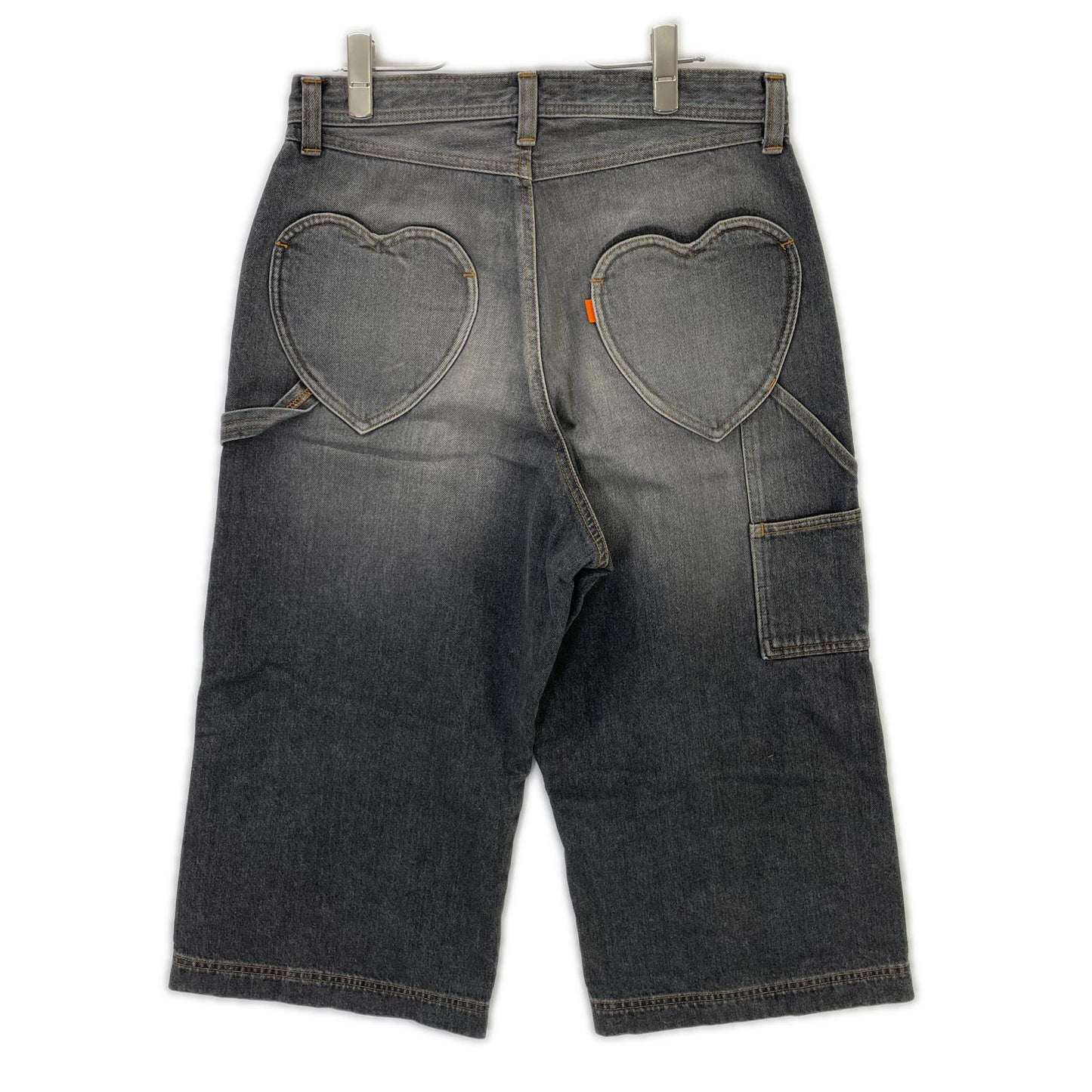 RICE NINE TEN Black Cropped Baggy Painter Pants Size 2