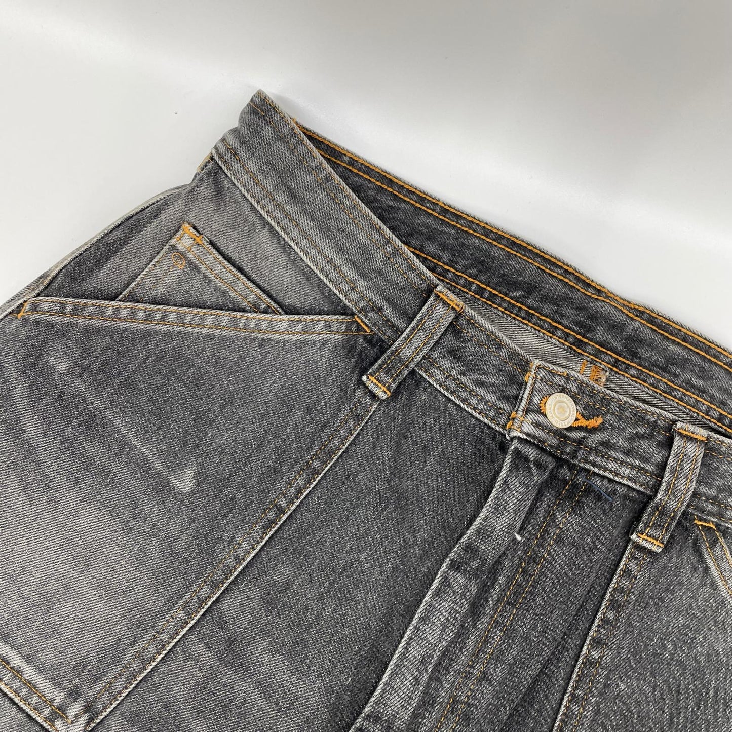 RICE NINE TEN Black Cropped Baggy Painter Pants Size 2