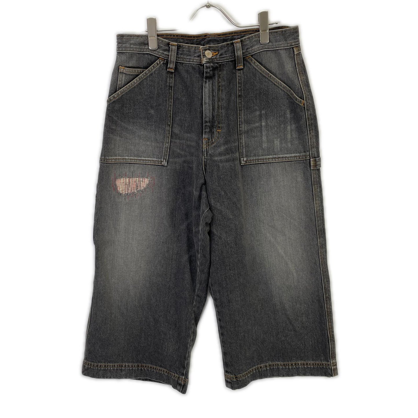 RICE NINE TEN Black Three Quarter Painter Jeans Pants Size 2