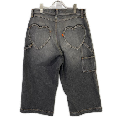 RICE NINE TEN Black Three Quarter Painter Jeans Pants Size 2