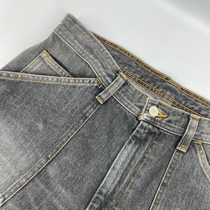 RICE NINE TEN Black Three Quarter Painter Jeans Pants Size 2