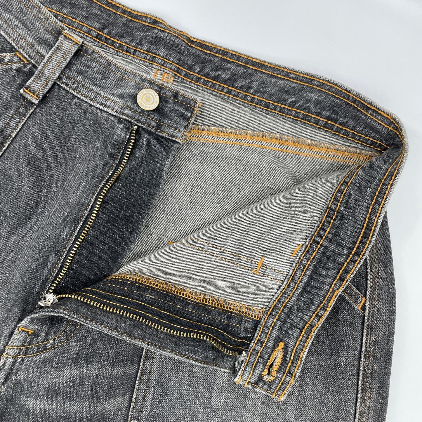 RICE NINE TEN Black Three Quarter Painter Jeans Pants Size 2
