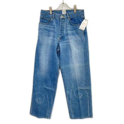 BISOWN 24SS Paint Design Straight Jeans Blue Size 3