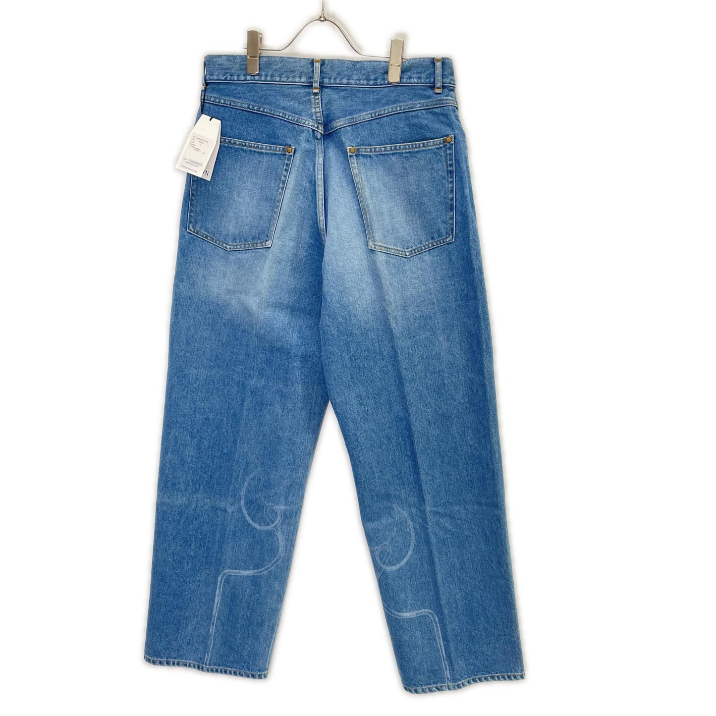 BISOWN 24SS Paint Design Straight Jeans Blue Size 3