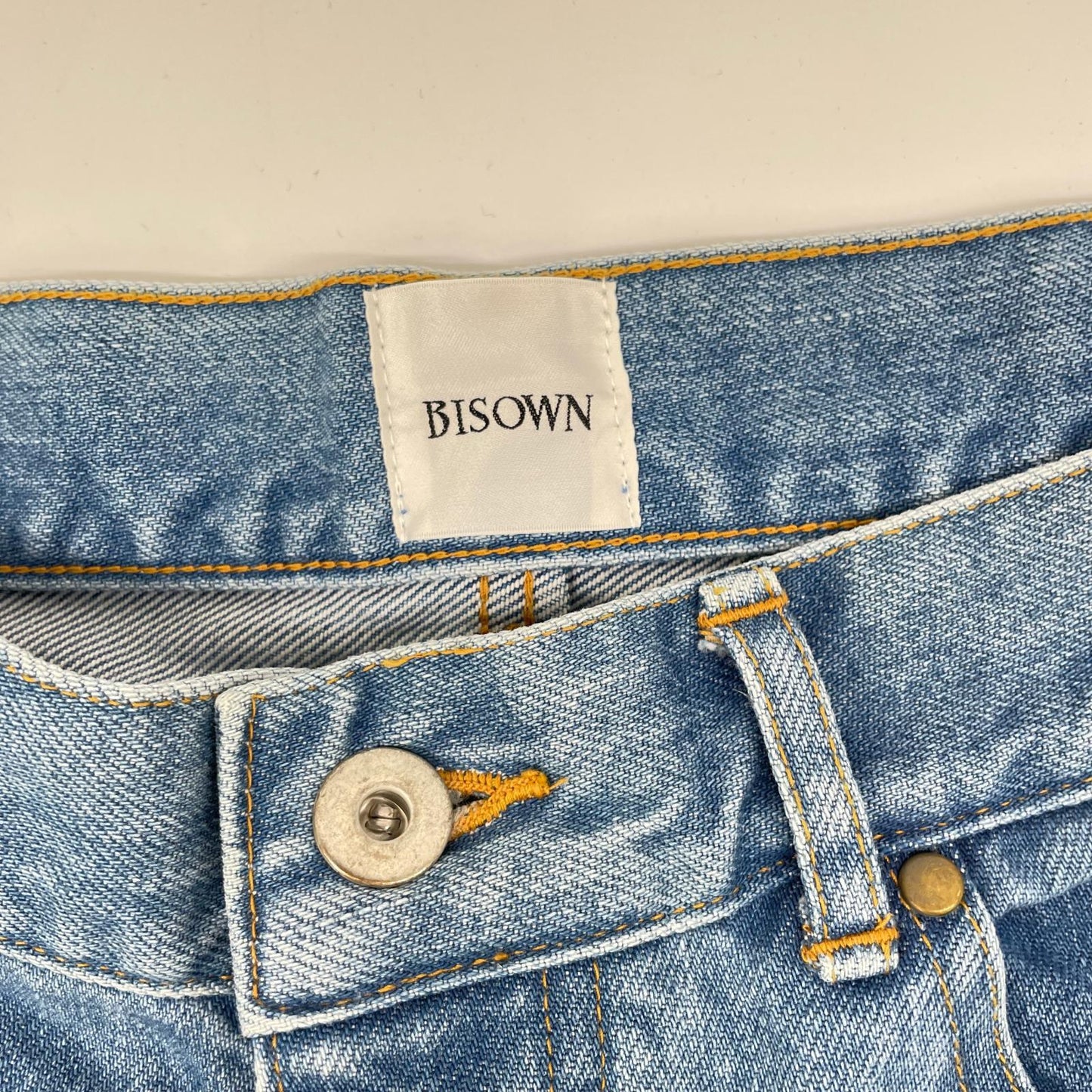 BISOWN 24SS Paint Design Straight Jeans Blue Size 3