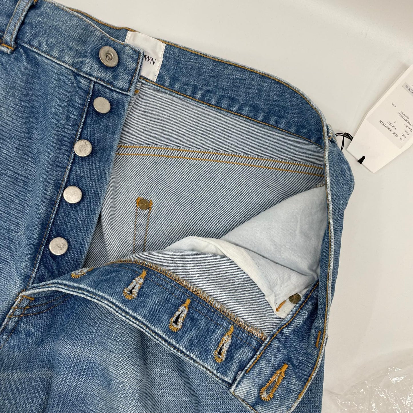 BISOWN 24SS Paint Design Straight Jeans Blue Size 3
