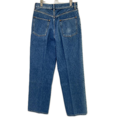 BISOWN 24AW Indigo Bleached Center Press Jeans Size 2
