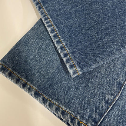 BISOWN 24AW Indigo Bleached Center Press Jeans Size 2