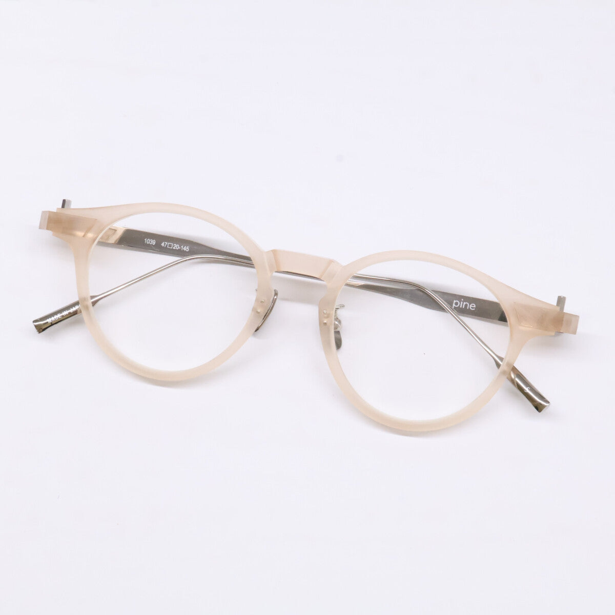 pine 1039 5 Boston Shape Sunglasses Beige Size 47X20-145