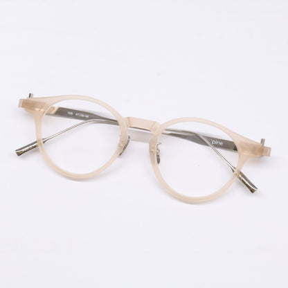 pine 1039 5 Boston Shape Sunglasses Beige Size 47X20-145
