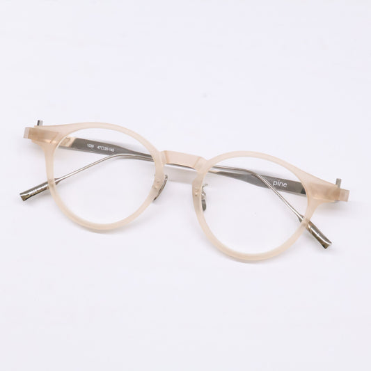 pine 1039 5 Boston Shape Sunglasses Beige Size 47X20-145