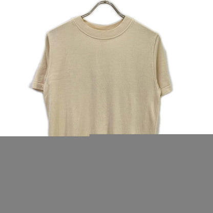 Yonetomi Ivory 100% Silk Short Sleeve Knit Tee Size 2
